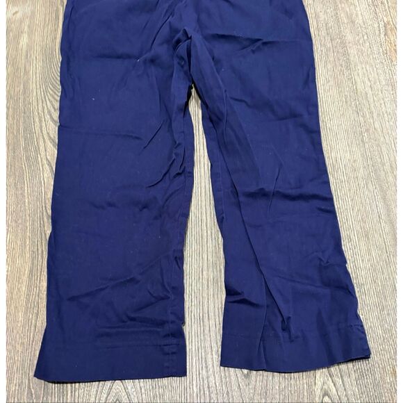 Laundry by Shelli Segal Womens Pants Cotton Stretch Casual Navy Blue Size 10 - Picture 11 of 12